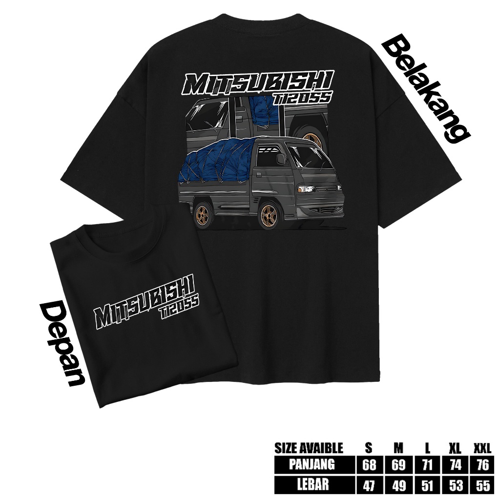Luminosfashion12 Kaos Racing Mobil Carry Mitsubishi T120SS | Baju Driver Pickup Carry T120SS | Kaos 