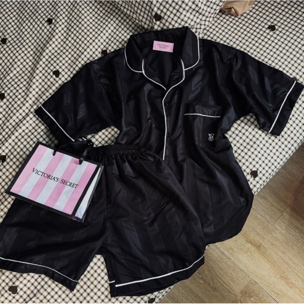 Pajamas Victoria Secret/ Piyama Tidur/ Pajamas Pendek/ Baju Tidur