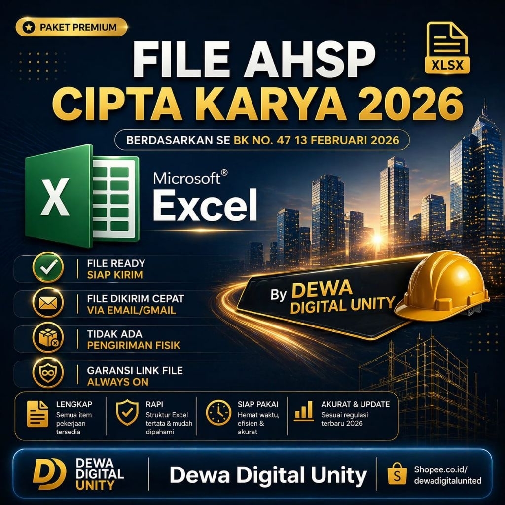 (EMAIL) FILE EXCEL AHSP CIPTA KARYA TAHUN 2026