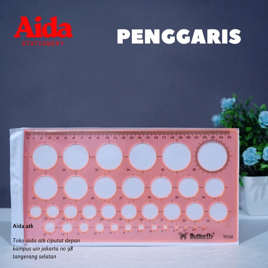 PENGGARIS MAL LINGKARAN BUTTERFLY