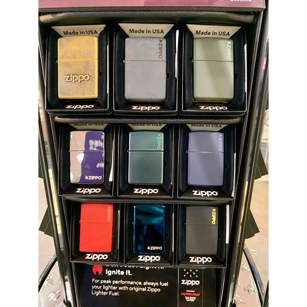Koleksi Zippo Original Lighter - Berbagai Motif & Warna