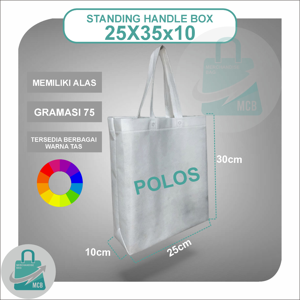 TAS SPUNBOND LIPAT BOX 25X35 (POLOS)