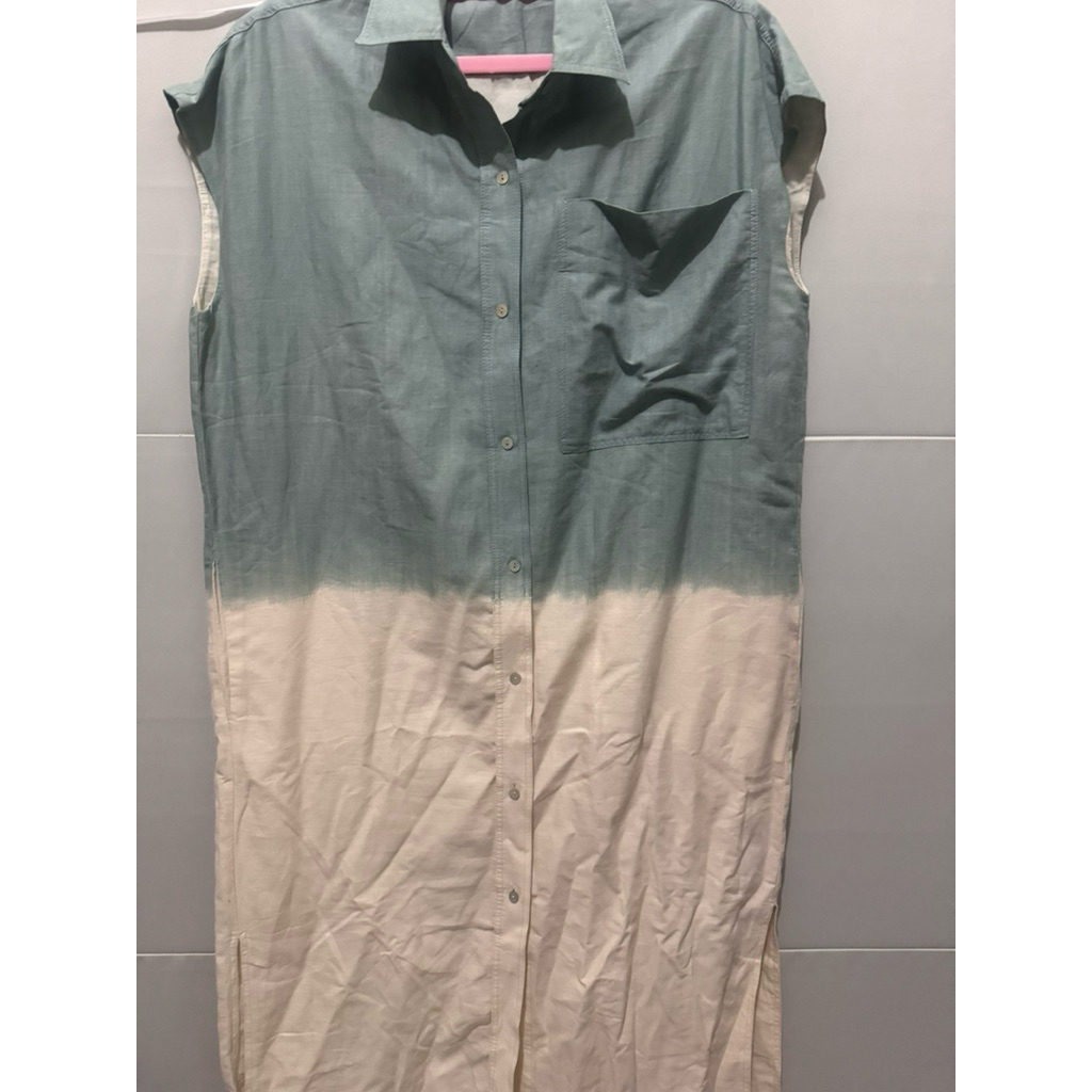 PRELOVED Massimo dutti linen tie dye dress baju nagita slavina