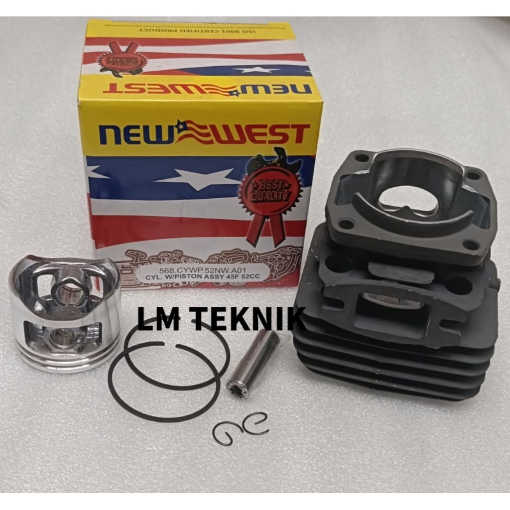 Cylinder Blok Foring Blok New West 568 (45mm)Komplit New West 568 Senso Chainsaw