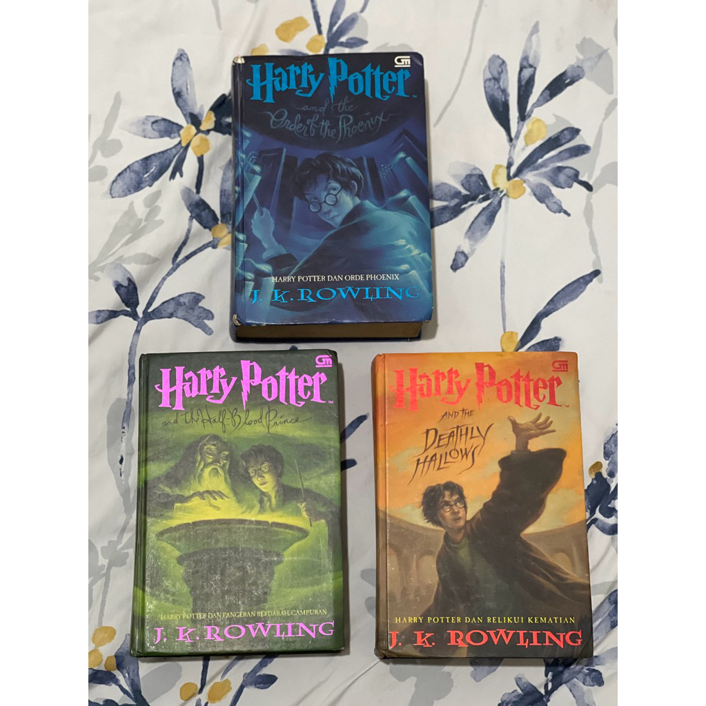hardcover ori novel harry potter 5 6 7 HC gramedia