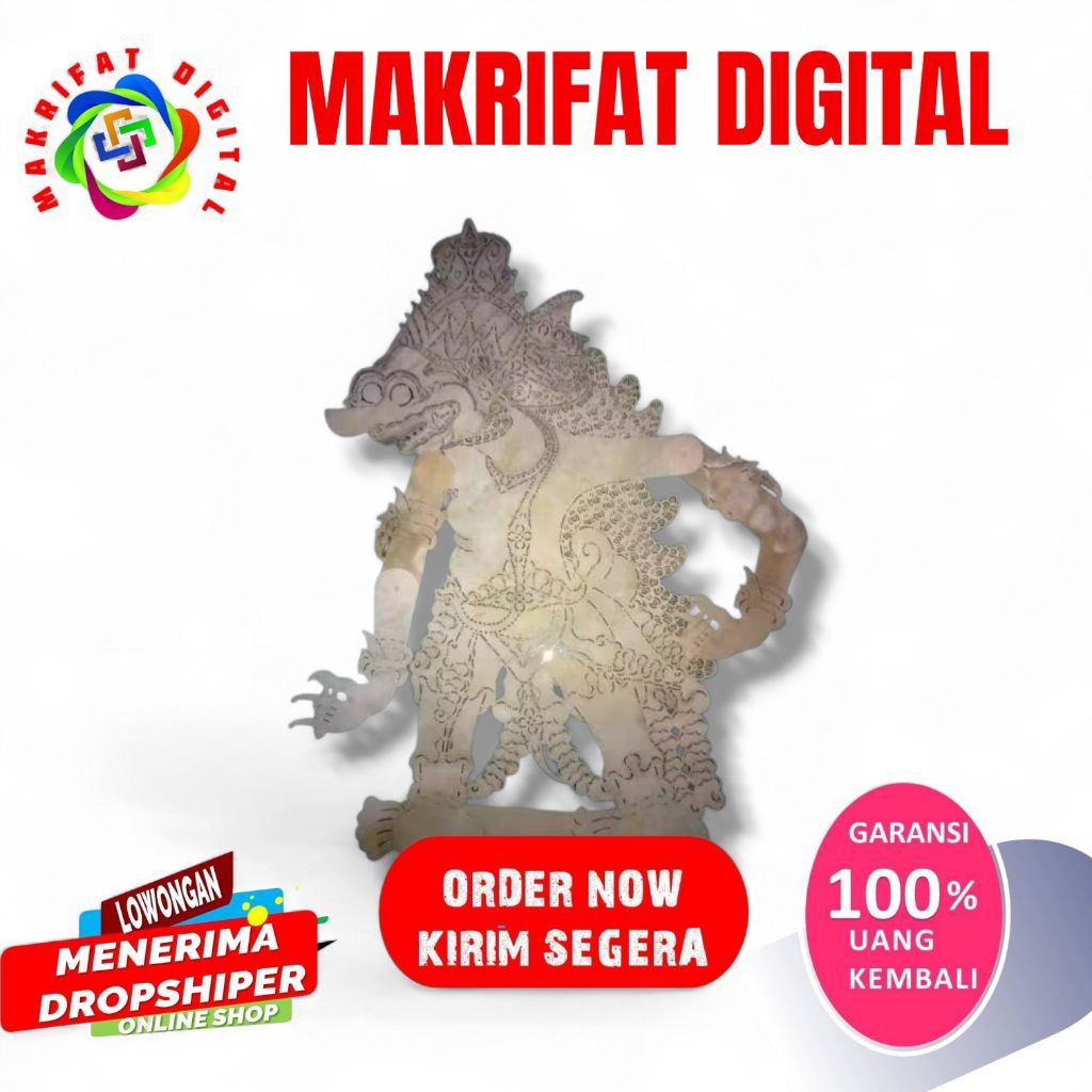 ZACK MART Wayang Kulit Buto Raton Putihan