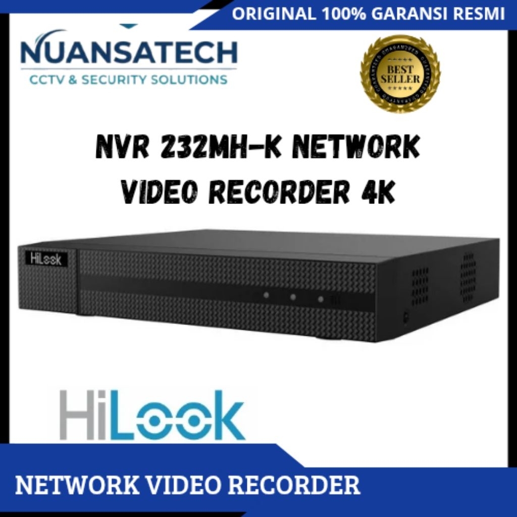 HILOOK NVR 32 CHANEL HILOOK NVR-232MH-K  NETWORK VIDEO RECORDER 4K 32CH HILOOK BEST FOR IP CAMERA OR