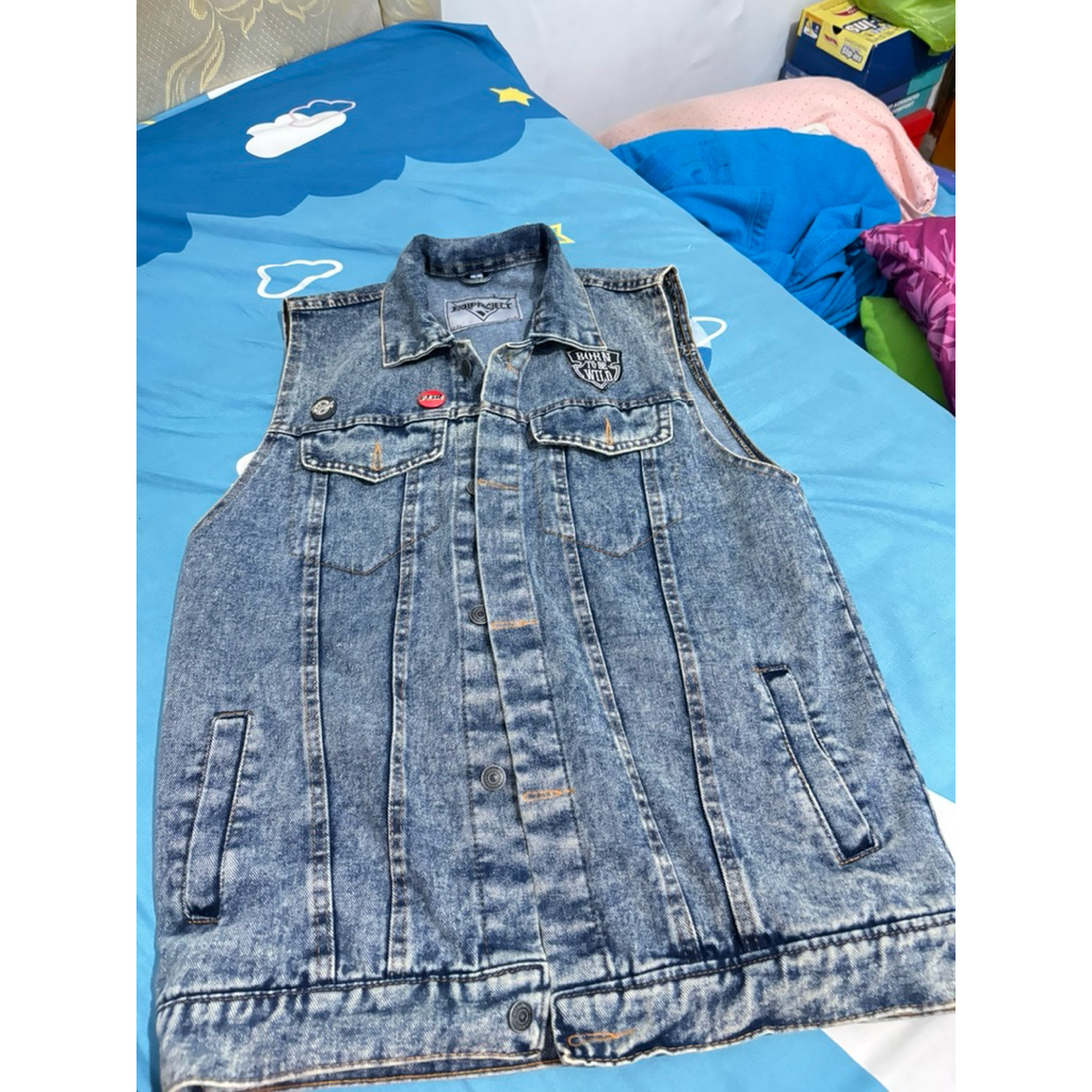 rompi denim pria/wanita(second)