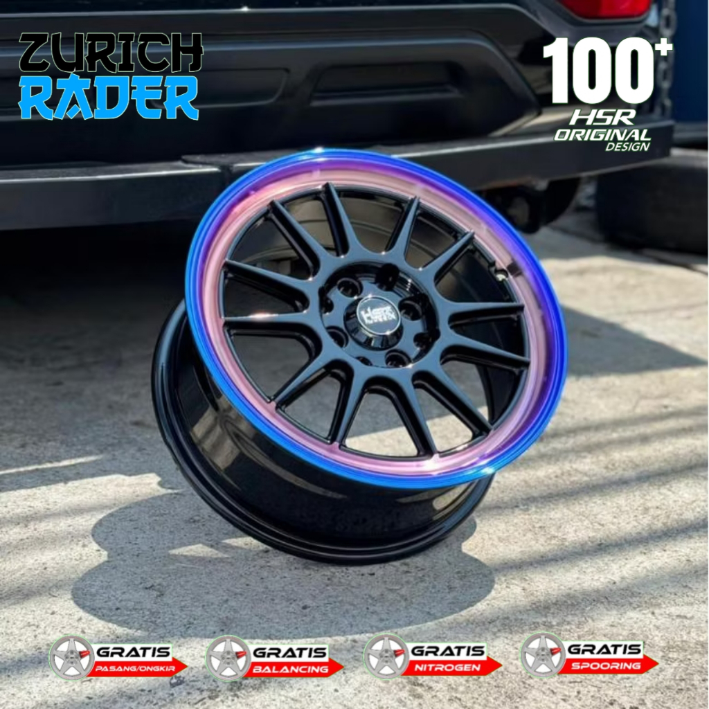 Jual Velg Variasi HSR Ende ring 15 Lebar 65 Cocok Buat Brio Jazz Swif Vios Fiesta Avanza FREE Pasang