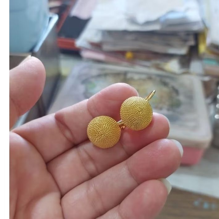 anting borobudur - motif baru - emas 24k (LM)- emas 99,99- investasi - 5gr