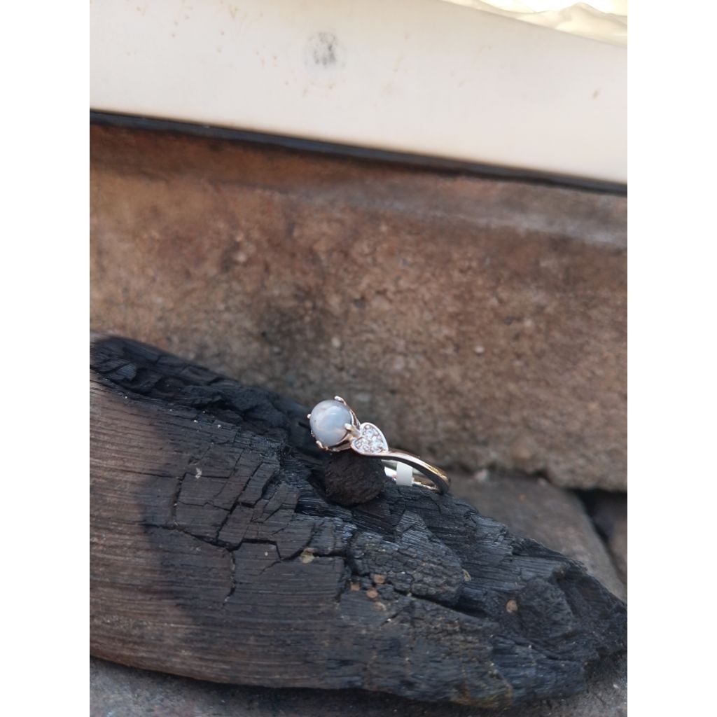 Cincin permata Xuping Safir Birma Natural
