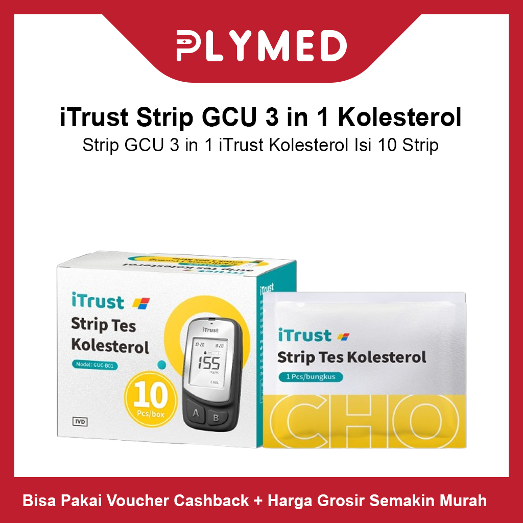 iTrust Strip Cek Cholesterol B01 Alat Tes Kolesterol GUC GUC-B01 Kesehatan Digital Kit Multi Monitor