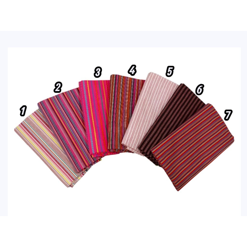 Tenun Lurik Klasik Jogja Klaten Katun Adem Pink Fuschia