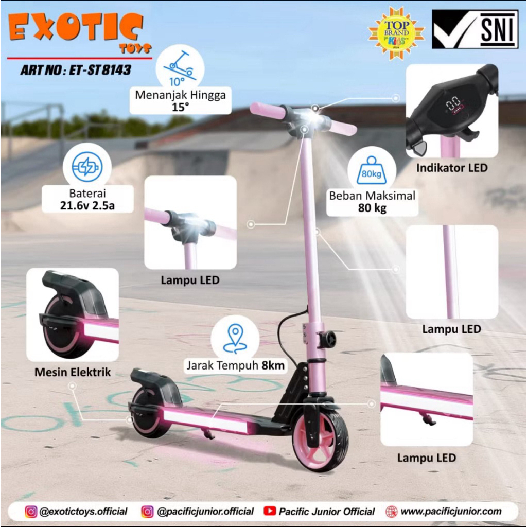 (second) scooter listrik lipat exotic