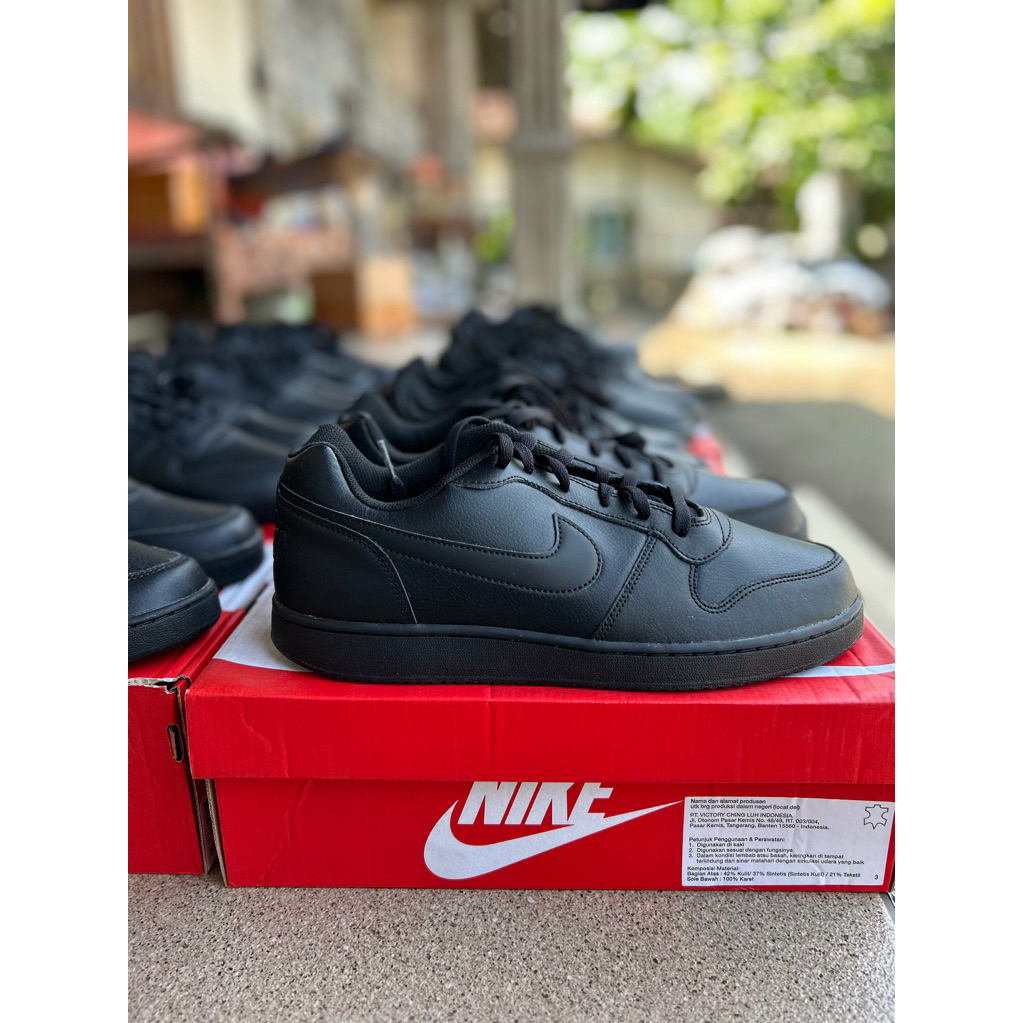 (SALE) Nike Sepatu Pria Ebernon Low - Hitam [AQ1775-003]