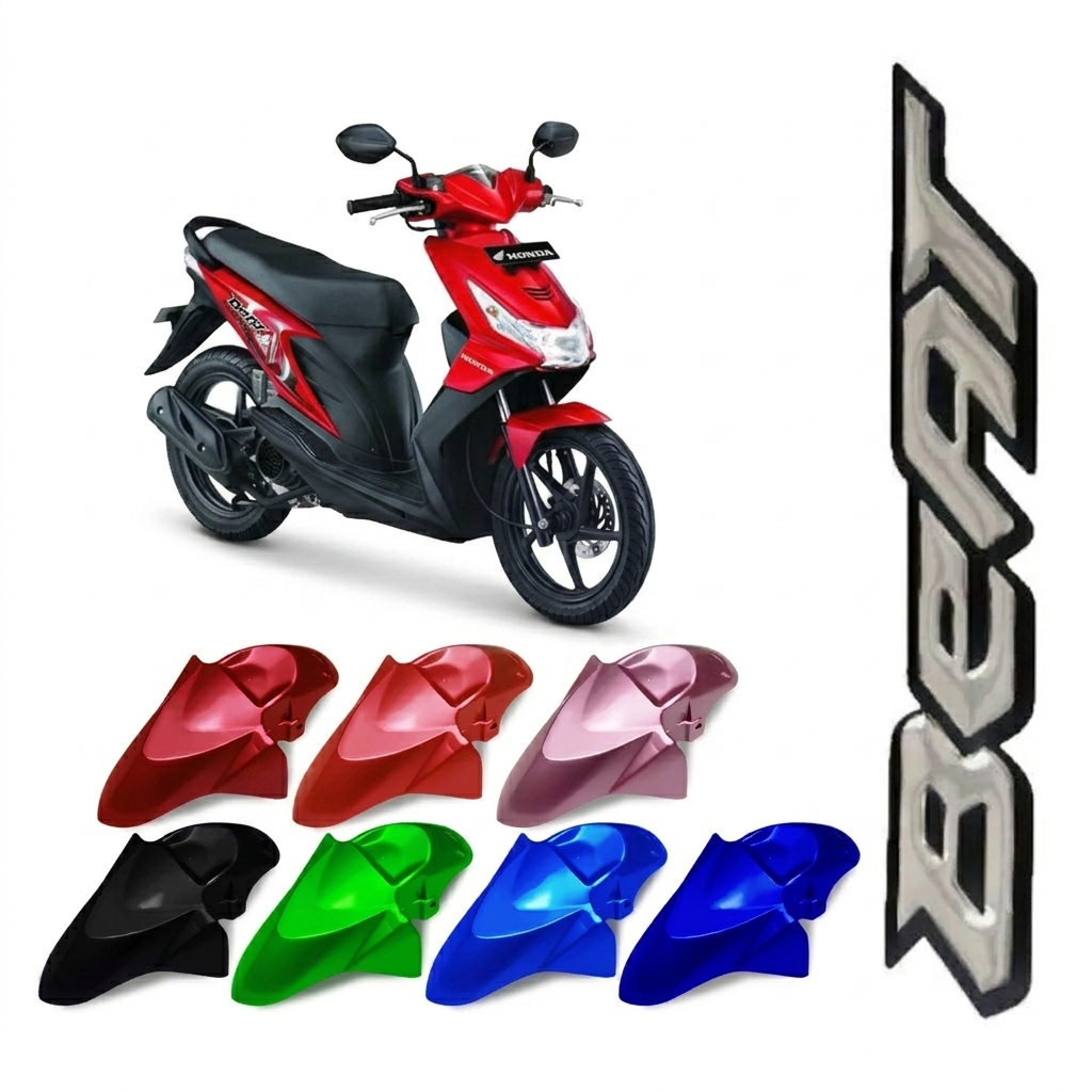 Spakbor Depan Honda Beat Karbu Lama Slebor Depan Honda Beat Karbu Lama 2007-2008 Banyak Warna Berkua