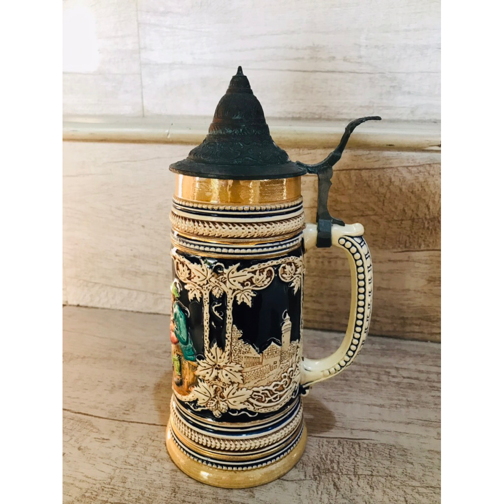 Mug tua antik Beerstein Made in Germany