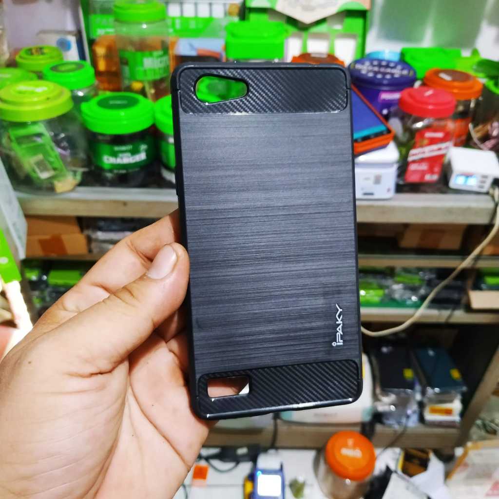 Softcase Oppo A1603 Black Carbon Fiber Case Oppo A33W A33 Oppo Neo 7