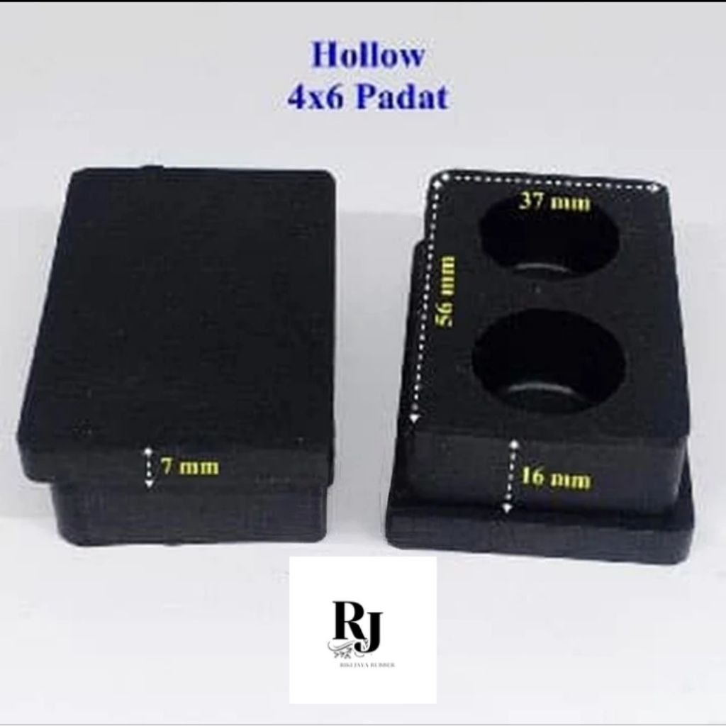 KARET KAKI HOLLO 40X60 TUTUP KAKI MEJA/BESI KOTAK