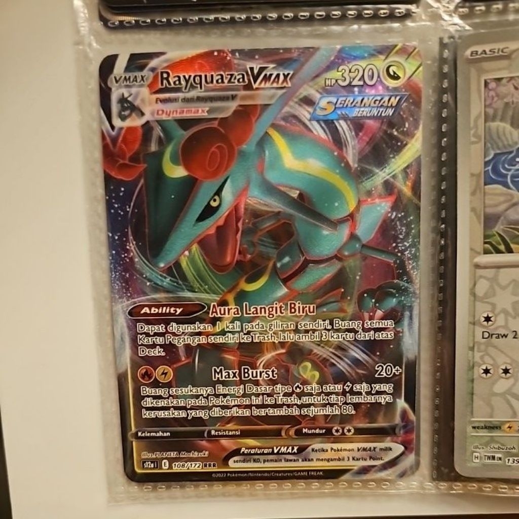 Kartu Pokemon Rayquaza VMax RRR