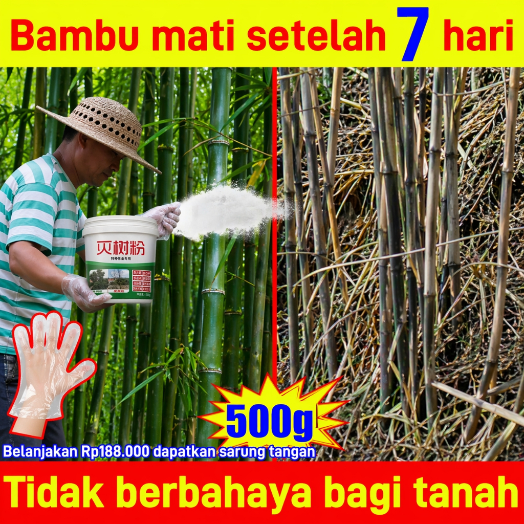 Racun rumput obat herbisida pembasmi rumput liar liar paling ampuh bambu tree killer roundap 500G