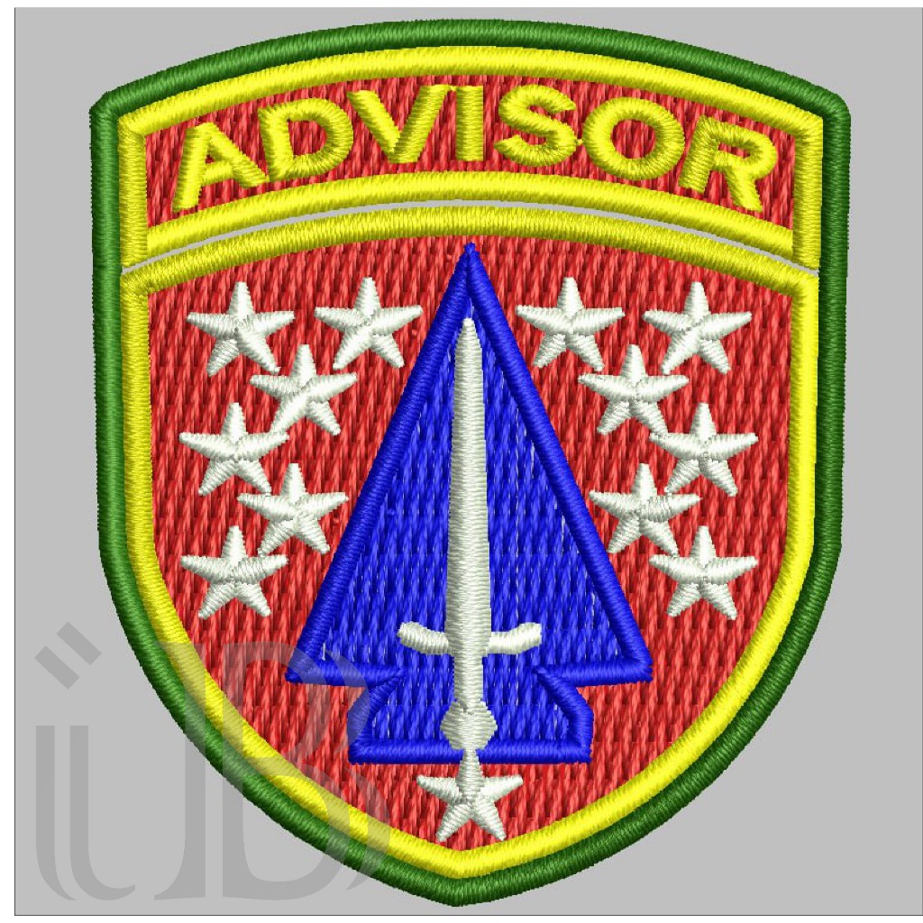 2 BREVET WING ADVISOR PDL TNI AD PERKERAS MIKA BORDIR EMBROIDERY GIB