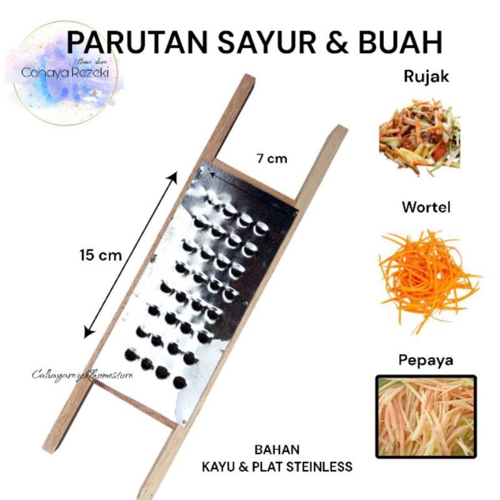 Sumber - [ RUJAK KAYU KAKI 4 ] parutan sayur & buah KAYU TERMURAH | Parut Rujak Serut | Serutan wort