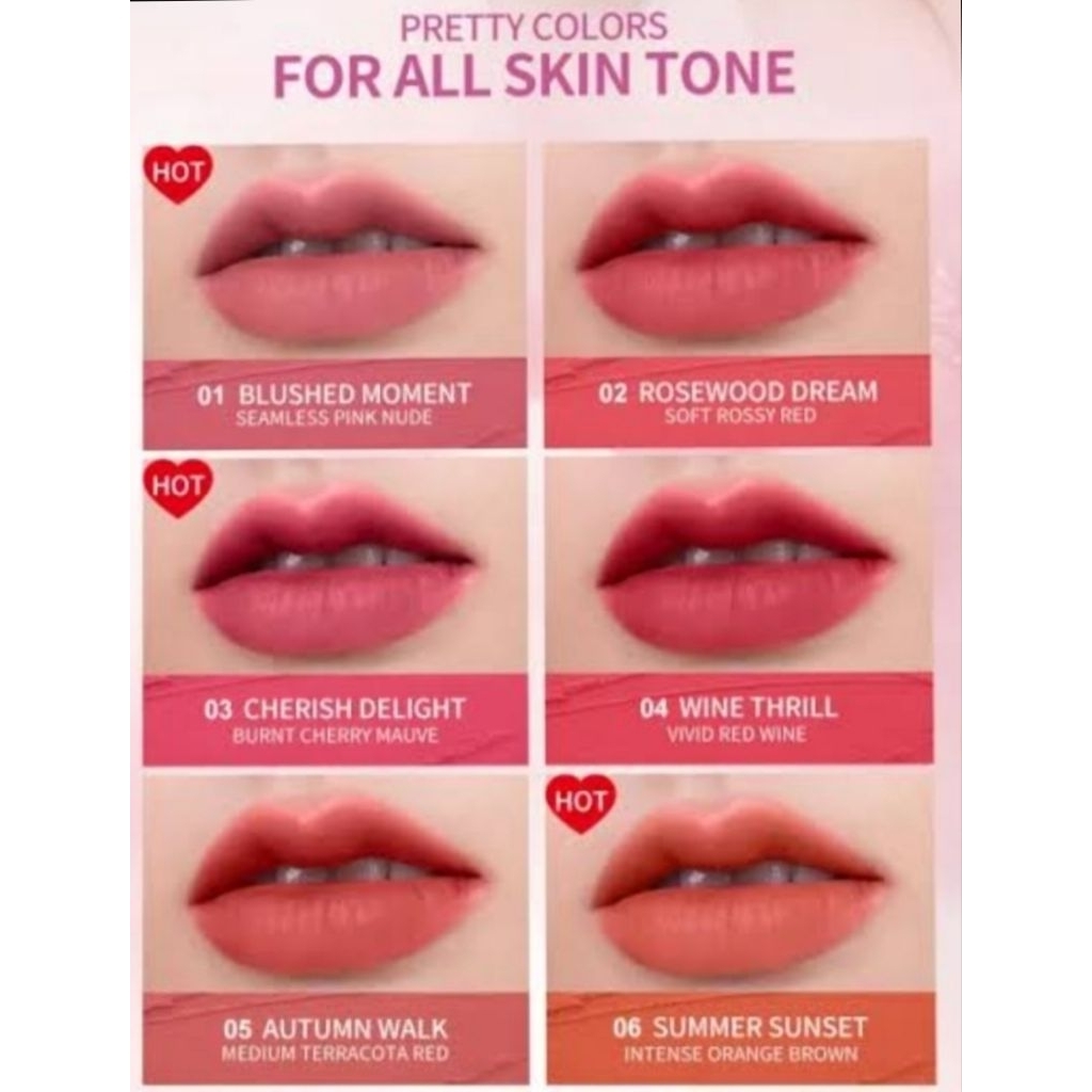 [BONUS BLUSH ON] BNB Barenbliss Cherry Makes Cheerful Lip Velvet | Lip Cream Korea Moisturizing 24Ho