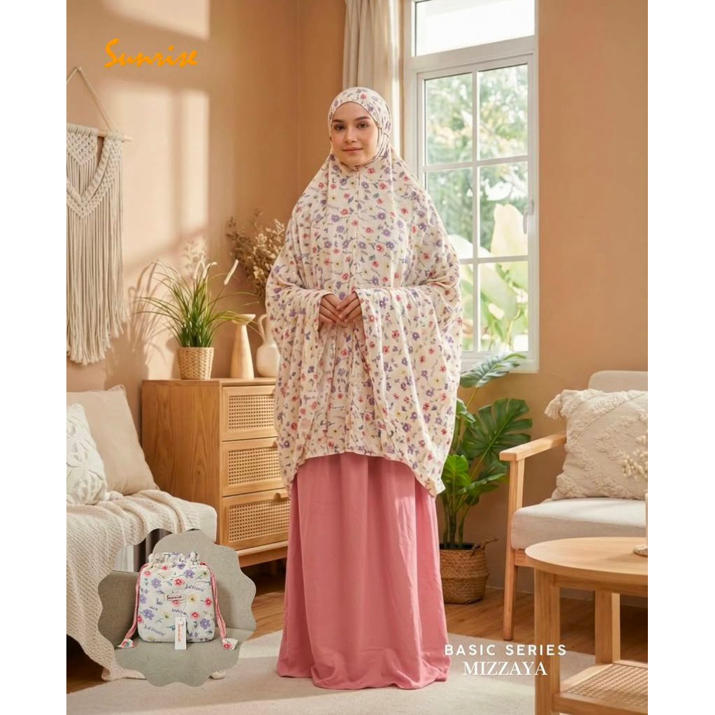 Mukena Sunrise - Mizaya - Mukena Dewasa Rayon Premiun Jumbo