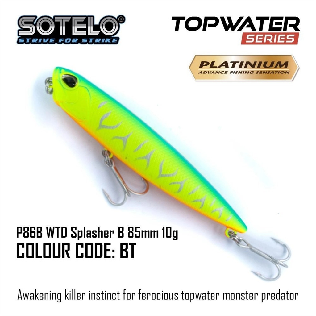 LURE / MINNOW SOTELO WTD SPLASHER 85MM 10GR FLOATING