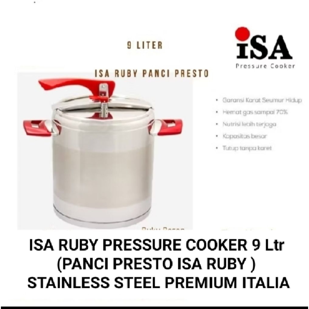 PANCI ISA RUBY PREMIUM 9 LITER ITALIA | PANCI PRESTO ISA RUBY