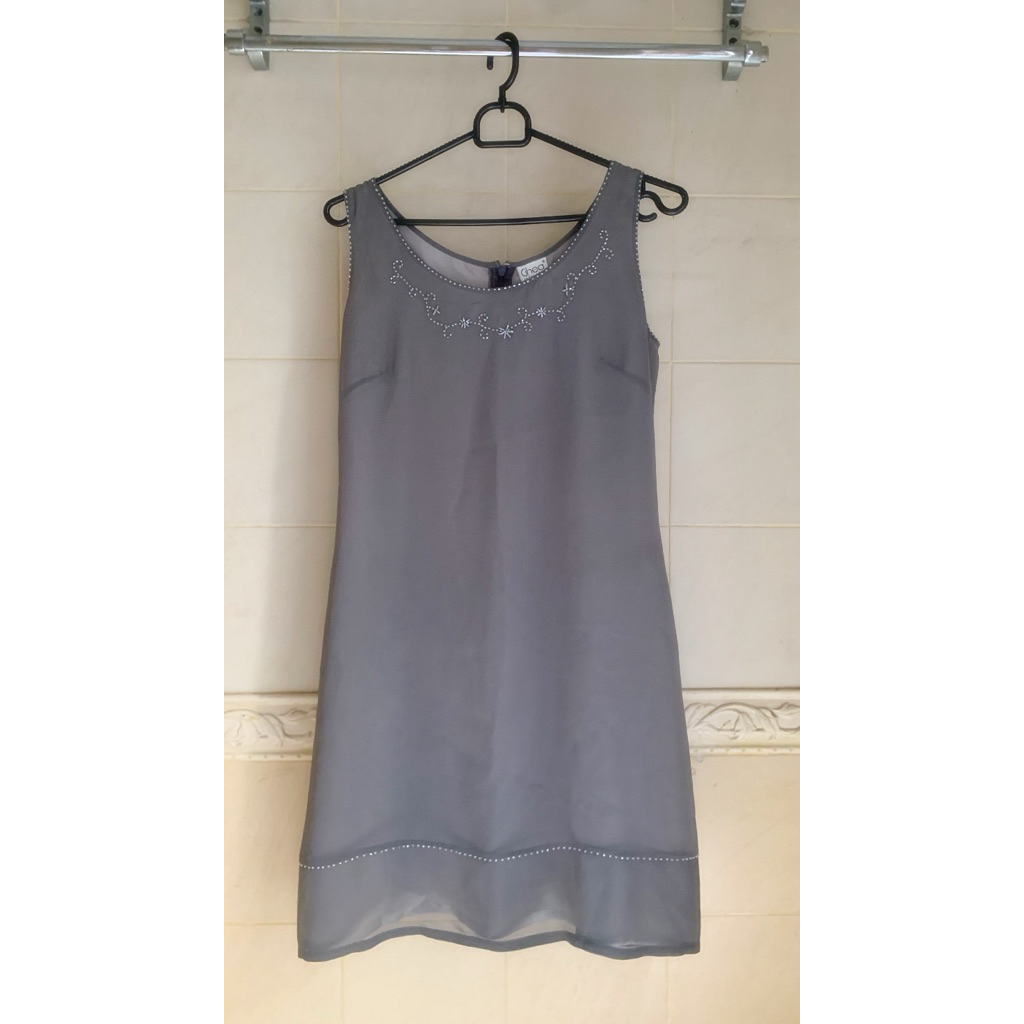 GHEA COCKTAIL DRESS | LUXURIOUS BEADED DESIGNER GOWN | GAUN TERUSAN MIDI PAYET | BAJU SEMI-RESMI SEM