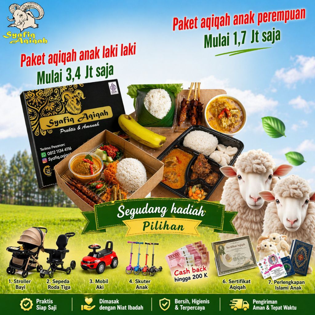 AQIQAH - paket lengkap aqiqah untuk anak laki laki dan perempuan