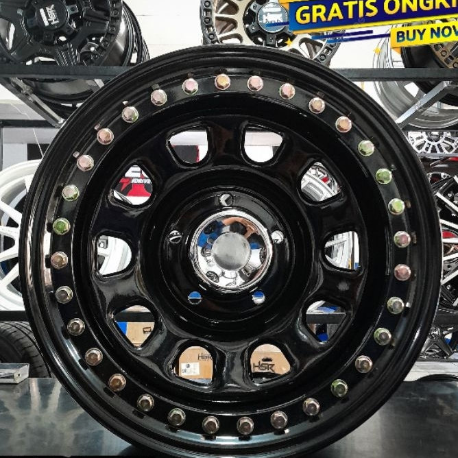 Velg Beadlock R16 Buat Taff, Feroza, Escuso, Jimny, Katana dll Hsr Beadlock Mokupo Ring 16