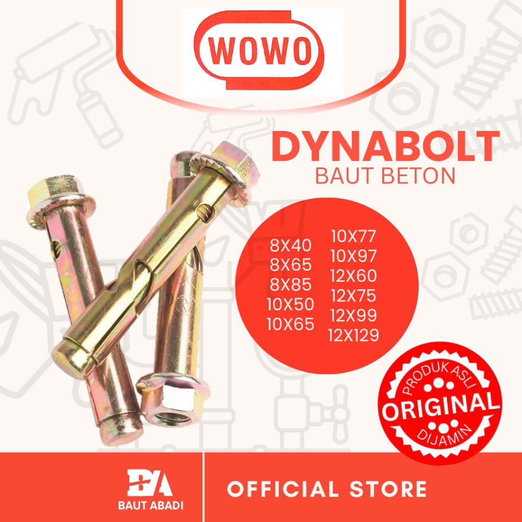 [ECERAN] Dynabolt WOWO / Dinabol merk WOWO