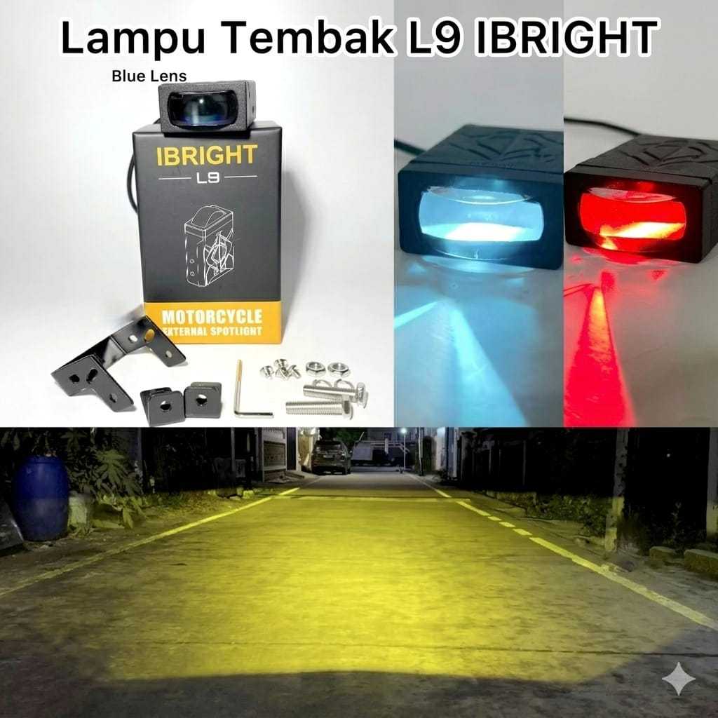 Lampu Tembak L9 IBRIGHT Waterproof