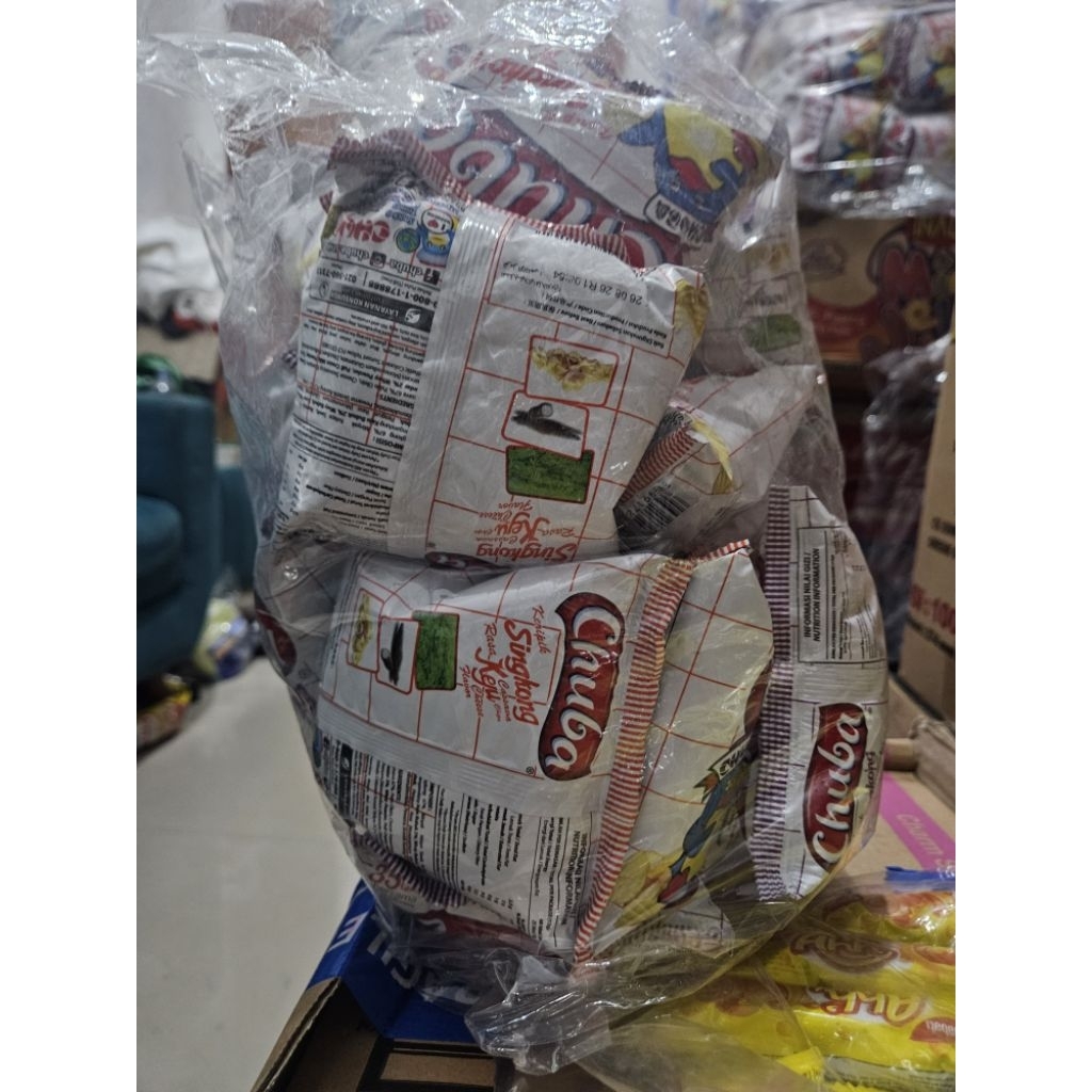 Keripik Singkong Chuba Rasa Keju dan Balado Ijo, 10 pcs per Pack