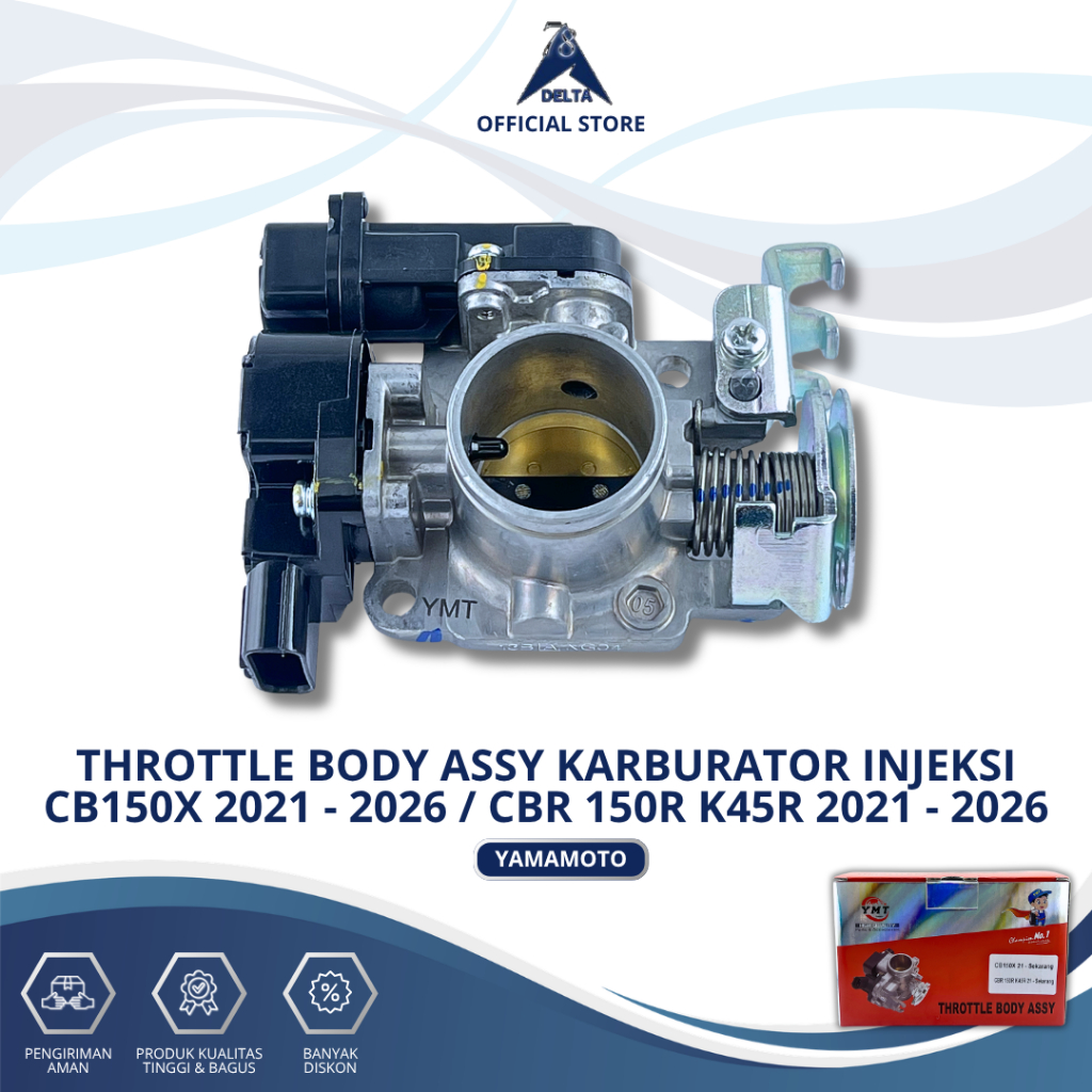 THROTTLE BODY ASSY KARBURATOR INJEKSI CB150X 2021-2026 / CBR 150R K45R 2021-2026 YAMAMOTO - THROTTLE