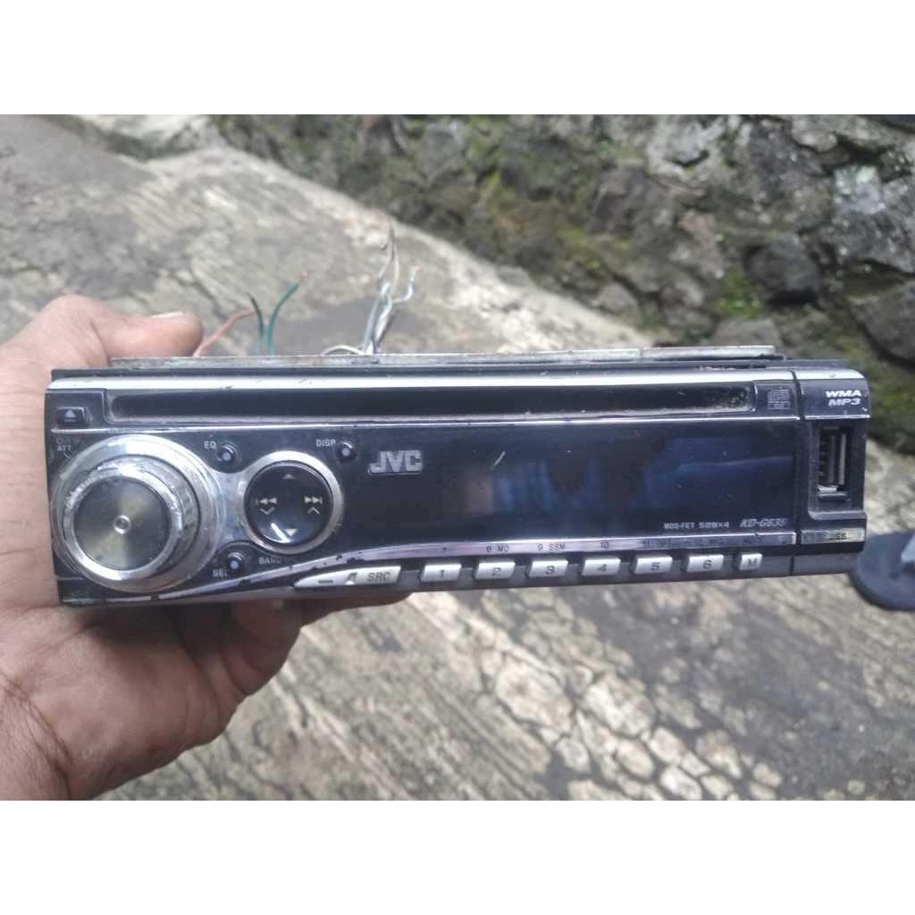 Tep Tape Mobil Merek JVC suara normal radio dan usb min cd mp3 off Copotan Second