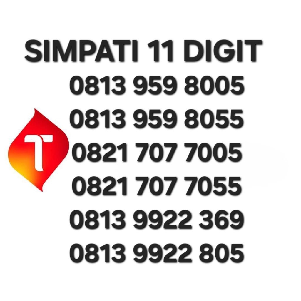 NOMOR CANTIK TELKOMSEL SERIAN HOKI JOS BOS 369 MAJU 5758 1922 168 RAPIH - 081x 197 5758 - 081x 959 B