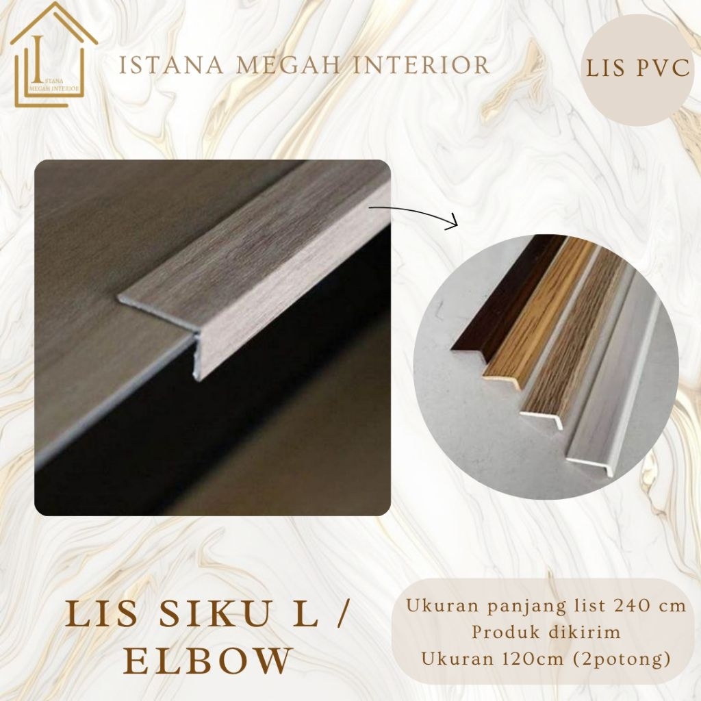 Lis Tangga Siku L Lis Nosing Stairnose PVC Vinyl