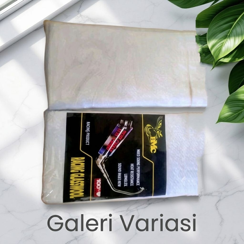 Asbes/Glasswool putih untuk Knalpot Racing. Anti gosong