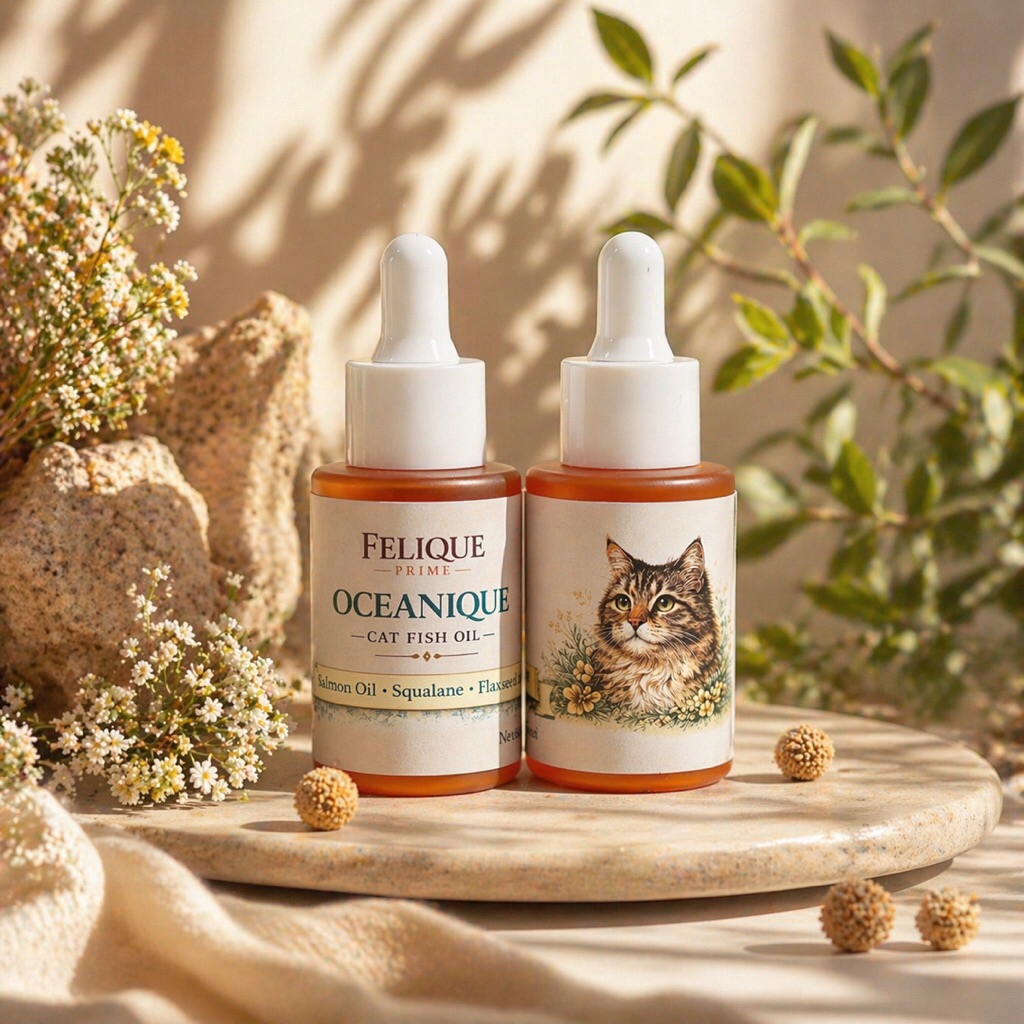 Felique Prime Oceanique Cat Fish Oil (Salmon Oil + Squalane + Flaxseed Oil)