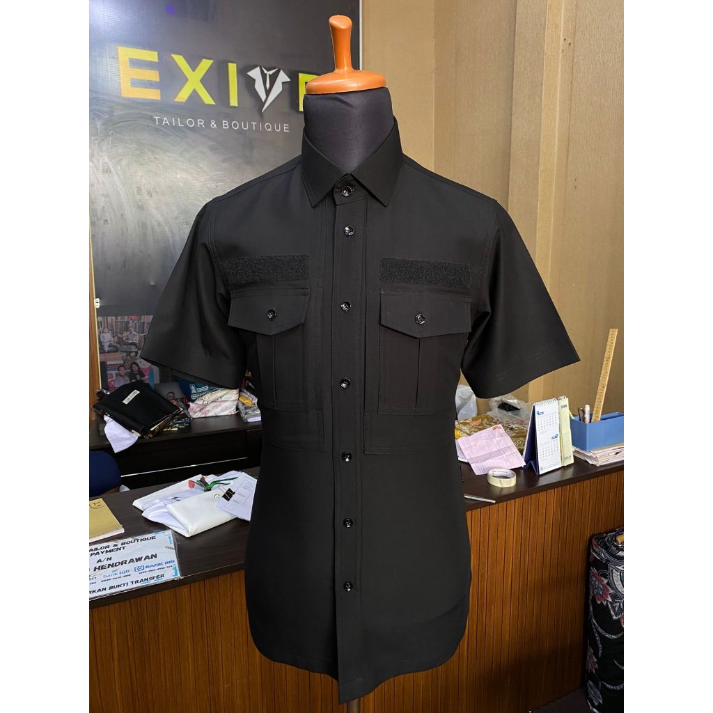 BAJU KEMEJA TACTIKAL PRIA KEMEJA PDL HITAM PRIA KEMEJA DINAS LAPANGAN KEMEJA TAKTIKAL KEMEJA PREMIUM