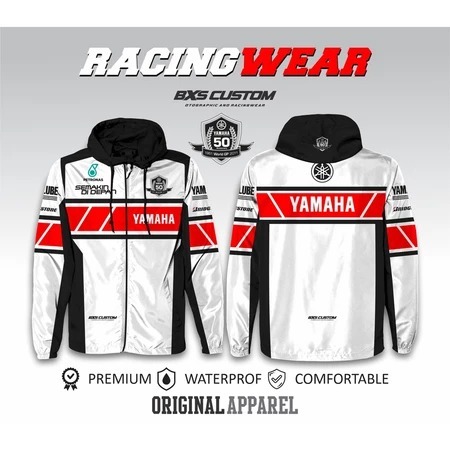 JAKET 50TH ANNIVERSARY YAMAHA | MOTOGP JAKET LIVERY YAMAHA BAHAN LOTTO