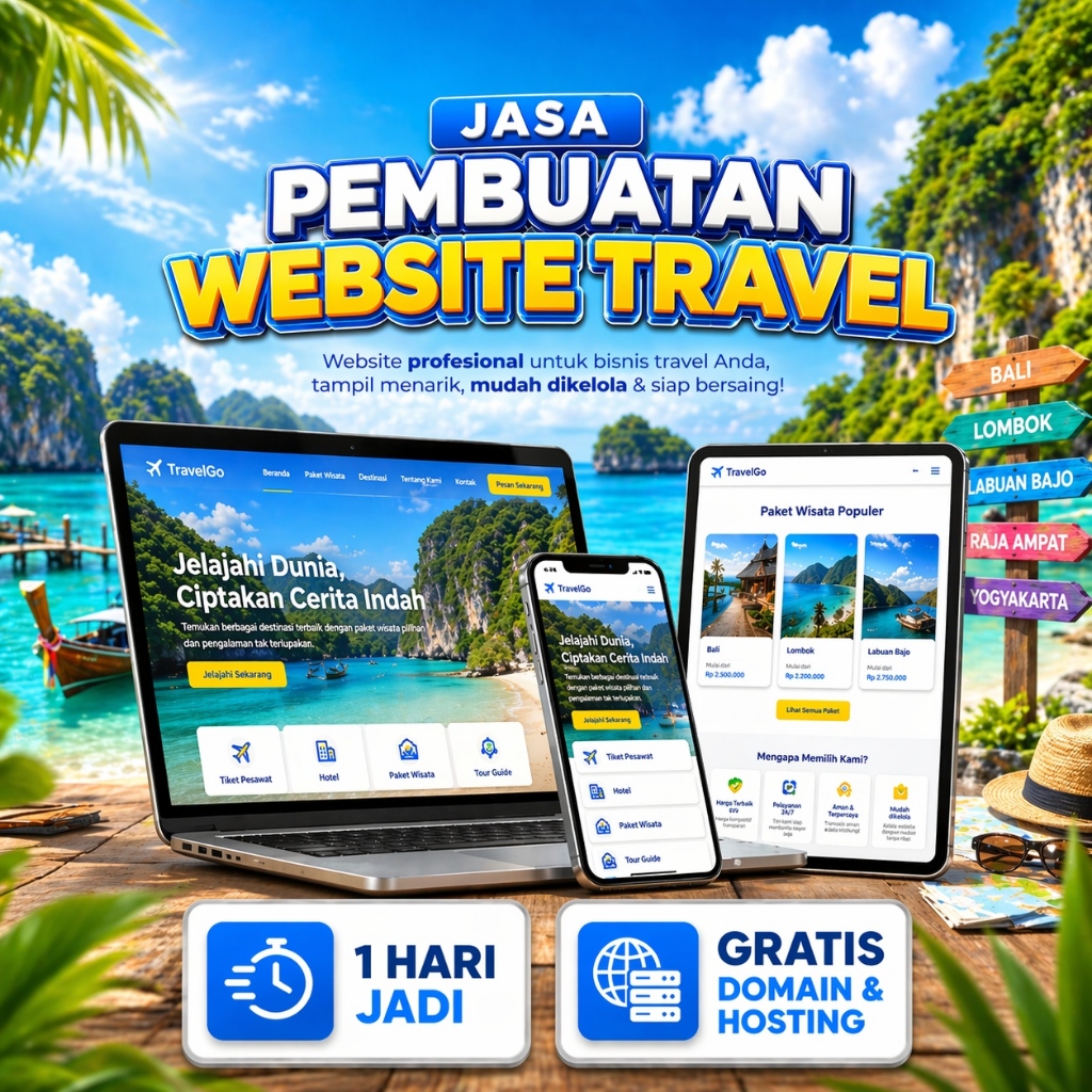 Jasa Pembuatan Website Travel