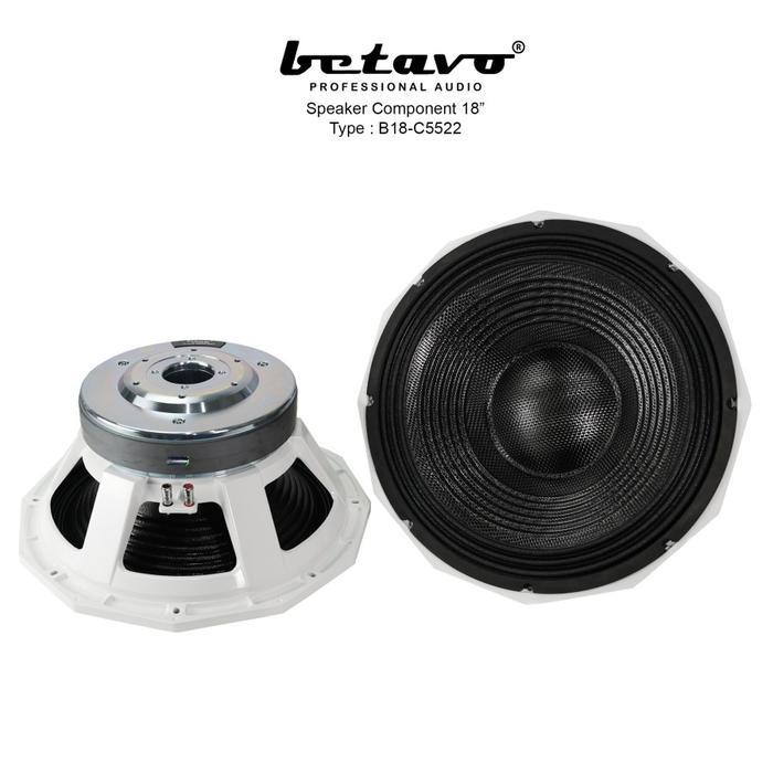 Speaker komponen Betavo B18-C5522 White Series speaker betavo 18 inch carbon original garansi resmi 