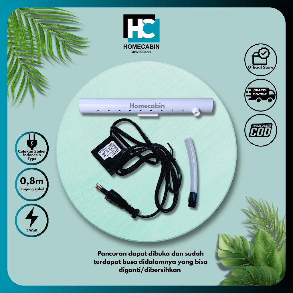 Paket Mesin Pompa Air Mini Aquarium dan Pipa Air Terjun Filter