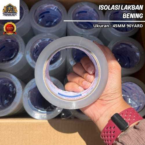 Lakban Bening 45mm 90 Yard - Lakban Bening Murah 45mm 90 Yard