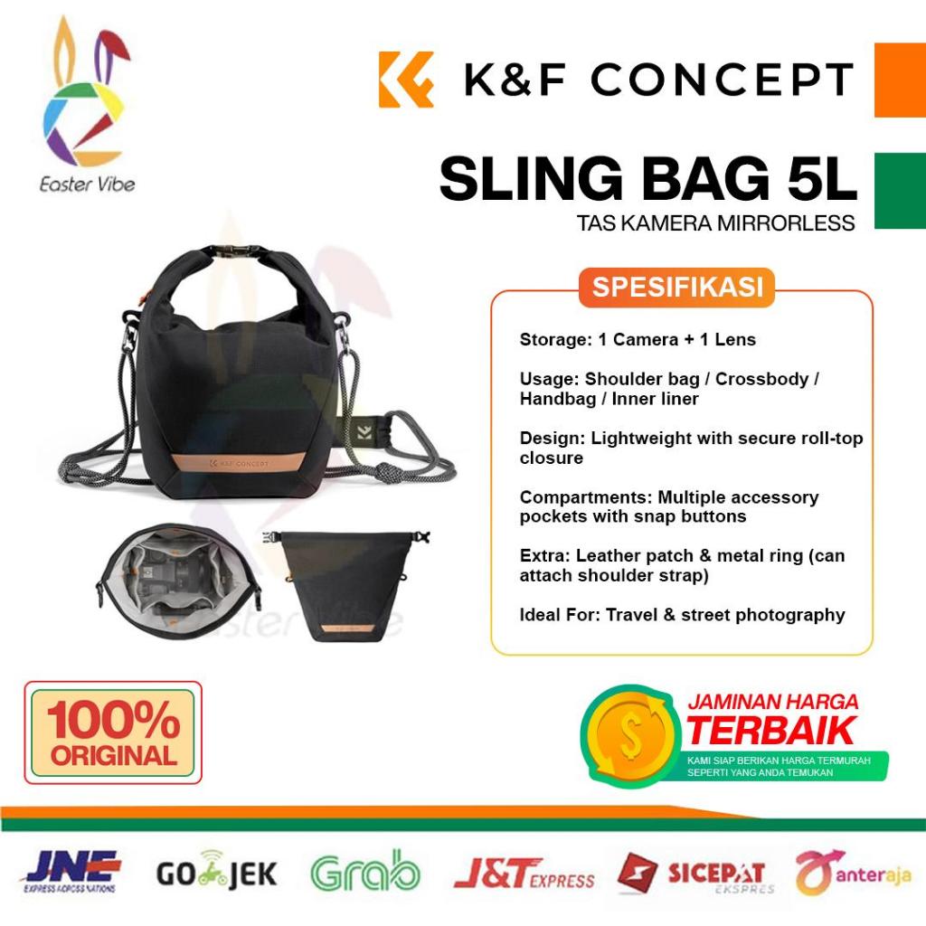 KNF Concept Sling Bag 5L Tas Kamera Mirrorless K&F Concept Camera Bag